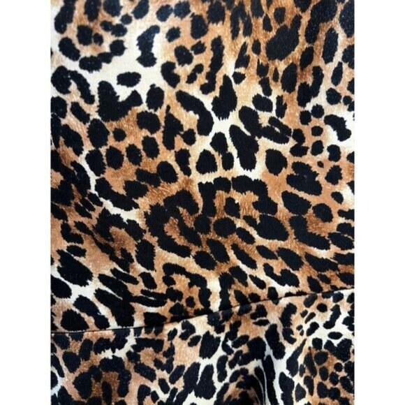 NWOT Annabelle Animal Print Peplum Tank Top Medium - Picture 5 of 5